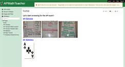 Desktop Screenshot of apmathteacher.wikispaces.com