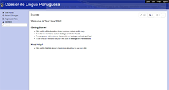 Desktop Screenshot of dossier-de-lingua-portuguesa.wikispaces.com