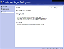 Tablet Screenshot of dossier-de-lingua-portuguesa.wikispaces.com