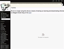 Tablet Screenshot of magpieictcluster.wikispaces.com
