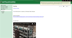 Desktop Screenshot of earthquakesafety.wikispaces.com