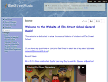 Tablet Screenshot of elmstreetmusic.wikispaces.com
