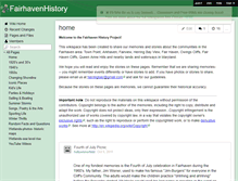 Tablet Screenshot of fairhavenhistory.wikispaces.com