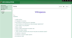 Desktop Screenshot of cienciasqumica.wikispaces.com