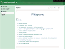 Tablet Screenshot of cienciasqumica.wikispaces.com