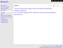 Tablet Screenshot of fcs101.wikispaces.com