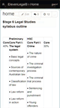 Mobile Screenshot of elevenlegalb.wikispaces.com