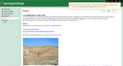 Desktop Screenshot of geologyfoldings.wikispaces.com