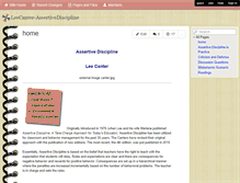 Tablet Screenshot of leecanter-assertivediscipline.wikispaces.com