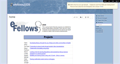 Desktop Screenshot of efellows2009.wikispaces.com