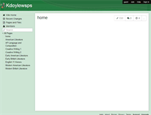Tablet Screenshot of kdoylewsps.wikispaces.com