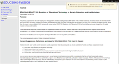 Desktop Screenshot of educ8840-fall2008.wikispaces.com