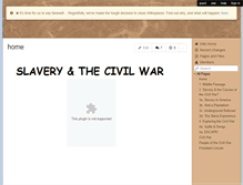 Tablet Screenshot of civilwar-slavery.wikispaces.com