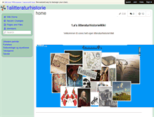 Tablet Screenshot of 1alitteraturhistorie.wikispaces.com
