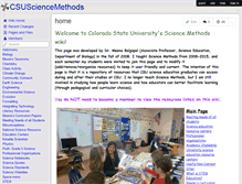 Tablet Screenshot of csusciencemethods.wikispaces.com