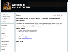 Tablet Screenshot of flip4physics.wikispaces.com