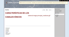 Desktop Screenshot of canalesionicos.wikispaces.com