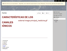 Tablet Screenshot of canalesionicos.wikispaces.com