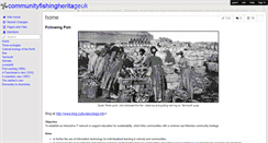 Desktop Screenshot of communityfishingheritageuk.wikispaces.com