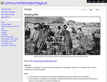 Tablet Screenshot of communityfishingheritageuk.wikispaces.com