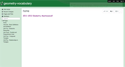 Desktop Screenshot of geometry-vocabulary.wikispaces.com