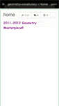 Mobile Screenshot of geometry-vocabulary.wikispaces.com