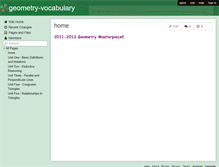 Tablet Screenshot of geometry-vocabulary.wikispaces.com