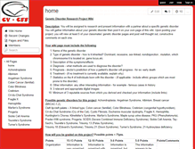 Tablet Screenshot of geneticdisordersproject.wikispaces.com