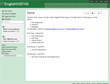Tablet Screenshot of englishiiisfhs.wikispaces.com