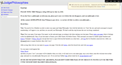 Desktop Screenshot of judgephilosophies.wikispaces.com