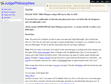 Tablet Screenshot of judgephilosophies.wikispaces.com
