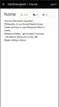 Mobile Screenshot of hardinenglish.wikispaces.com
