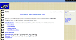 Desktop Screenshot of colemanstaff.wikispaces.com
