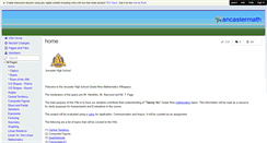 Desktop Screenshot of ancastermath.wikispaces.com