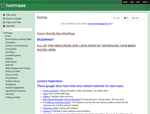 Tablet Screenshot of lvermaas.wikispaces.com