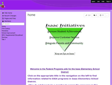 Tablet Screenshot of isaacfederalprograms.wikispaces.com