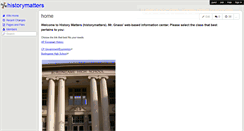 Desktop Screenshot of historymatters.wikispaces.com