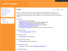 Tablet Screenshot of edutopia.wikispaces.com