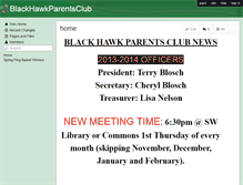 Tablet Screenshot of blackhawkparentsclub.wikispaces.com