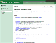 Tablet Screenshot of improving-my-spanish.wikispaces.com