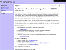 Tablet Screenshot of handitinnecc.wikispaces.com