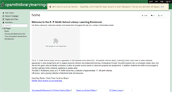 Desktop Screenshot of cpsmithlibrarylearningcommons.wikispaces.com