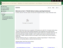 Tablet Screenshot of cpsmithlibrarylearningcommons.wikispaces.com