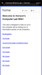 Mobile Screenshot of horizonelemlab.wikispaces.com