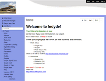 Tablet Screenshot of indyde.wikispaces.com