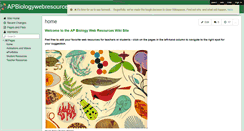Desktop Screenshot of apbiologywebresources.wikispaces.com