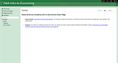 Desktop Screenshot of daa-intro-to-economics.wikispaces.com