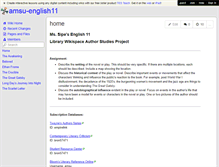 Tablet Screenshot of amsu-english11.wikispaces.com