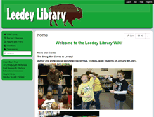 Tablet Screenshot of leedeylibrary.wikispaces.com