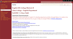 Desktop Screenshot of english101fall2010.wikispaces.com